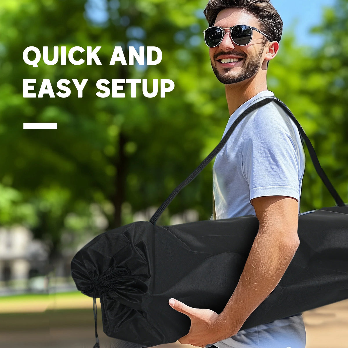 Outsunny Double Padded Folding Camping Chair For Outdoor Use