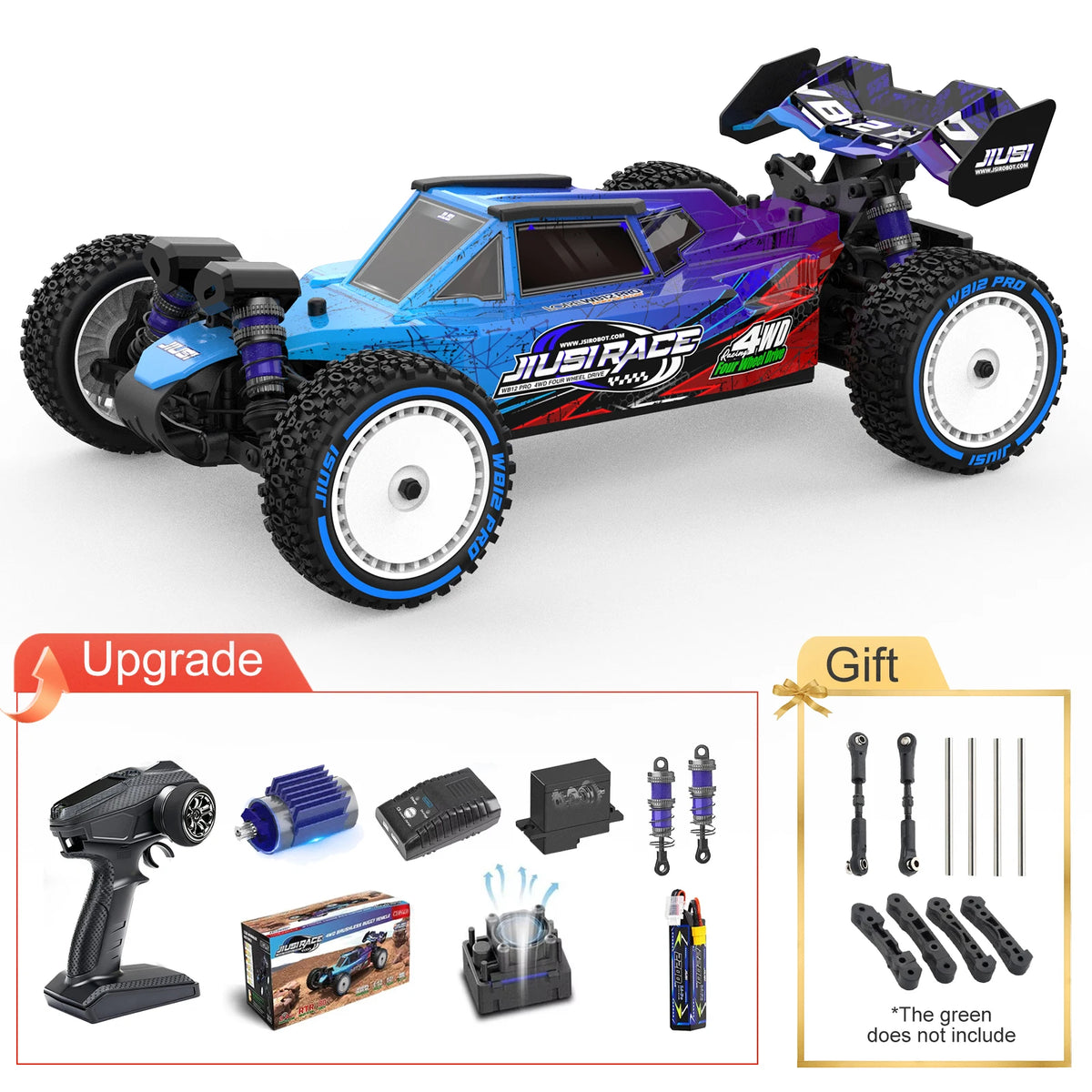 JIUSI WB12 Pro Brushless 4WD Off Road Remote Control Car
