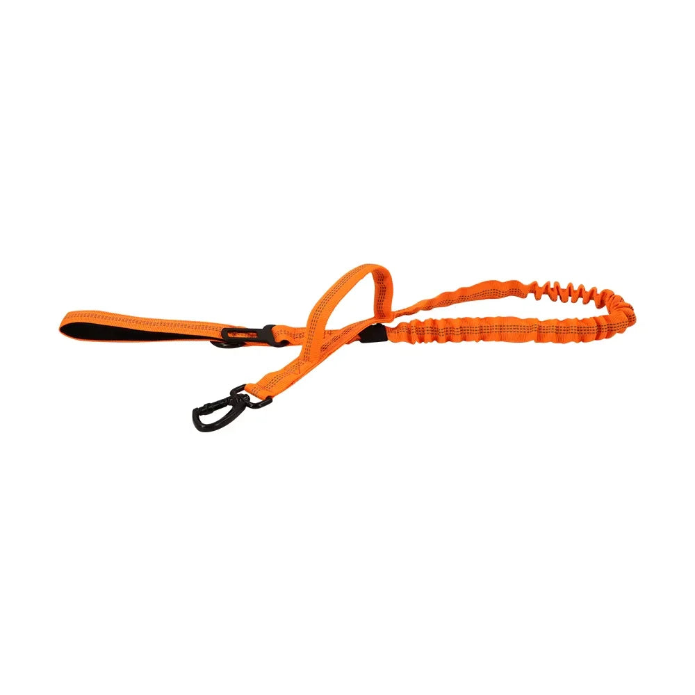 Petavel Adjustable Double Handle Nylon Dog Leash Quick Release Clip