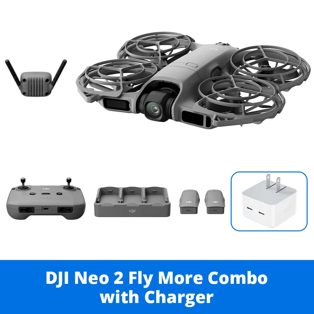 DJI Neo 2 Fly More Combo 4K Camera Drone Reliable Autonomous Tracking