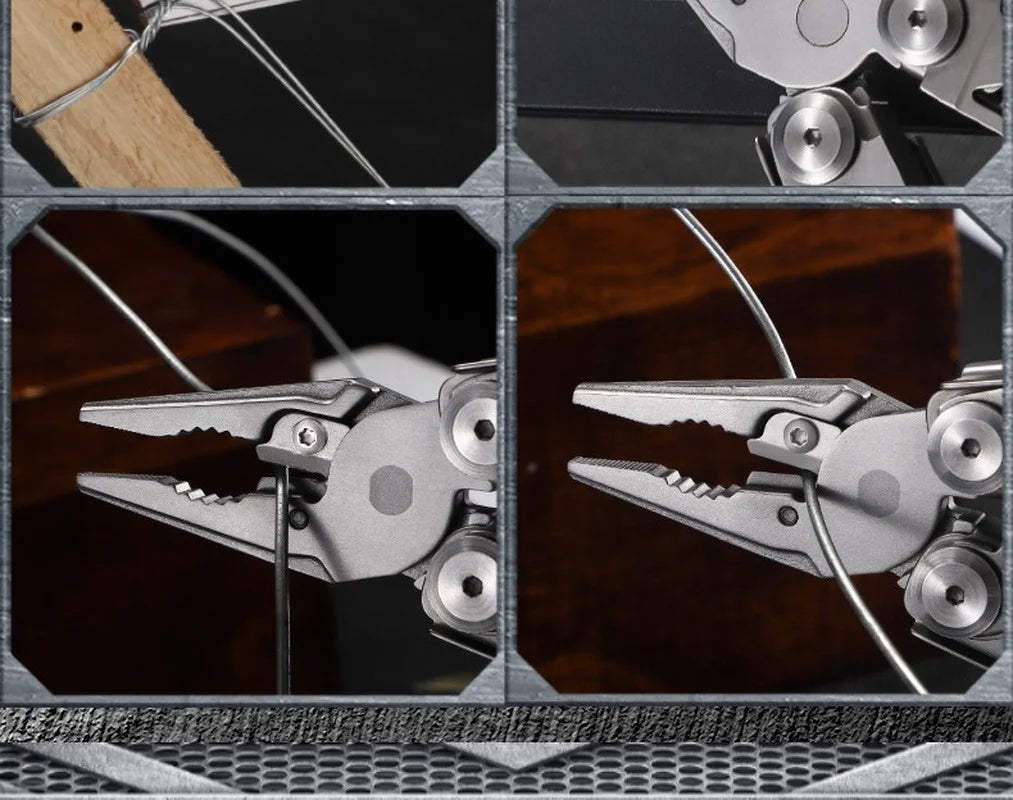 Daicamping DL10 Stainless Steel Folding Knife Emergency Plier Multitool Tool