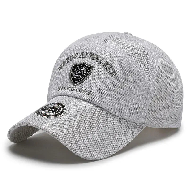 Baseball Cap For Men 2021 Quick Drying Mesh Sun Protection Summer Outdoor Casual Breathable Embroidery Hat Trucker Gorro Hombre