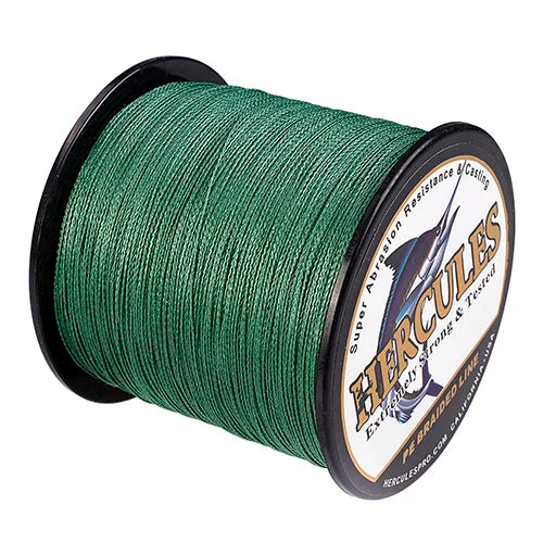 Hercules 4 Strand Braided Carp Fishing Line Smooth Multifilament Cord