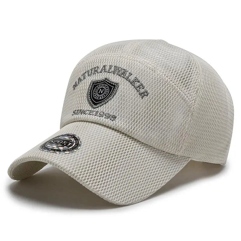 Baseball Cap For Men 2021 Quick Drying Mesh Sun Protection Summer Outdoor Casual Breathable Embroidery Hat Trucker Gorro Hombre