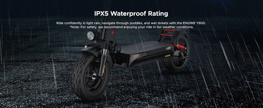 ENGWE 830W Peak Electric Folding Scooter, 48V 18.2AH, 43.5 Miles Range, 28mph, 10*4.0 Tires, Full Suspension, City & Rough Road