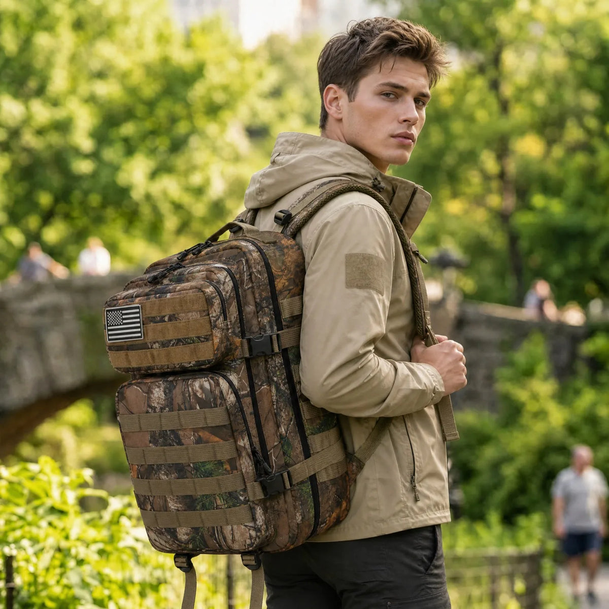 ReFire Gear Tactical Molle Fishing Tackle Backpack With Multi Pockets