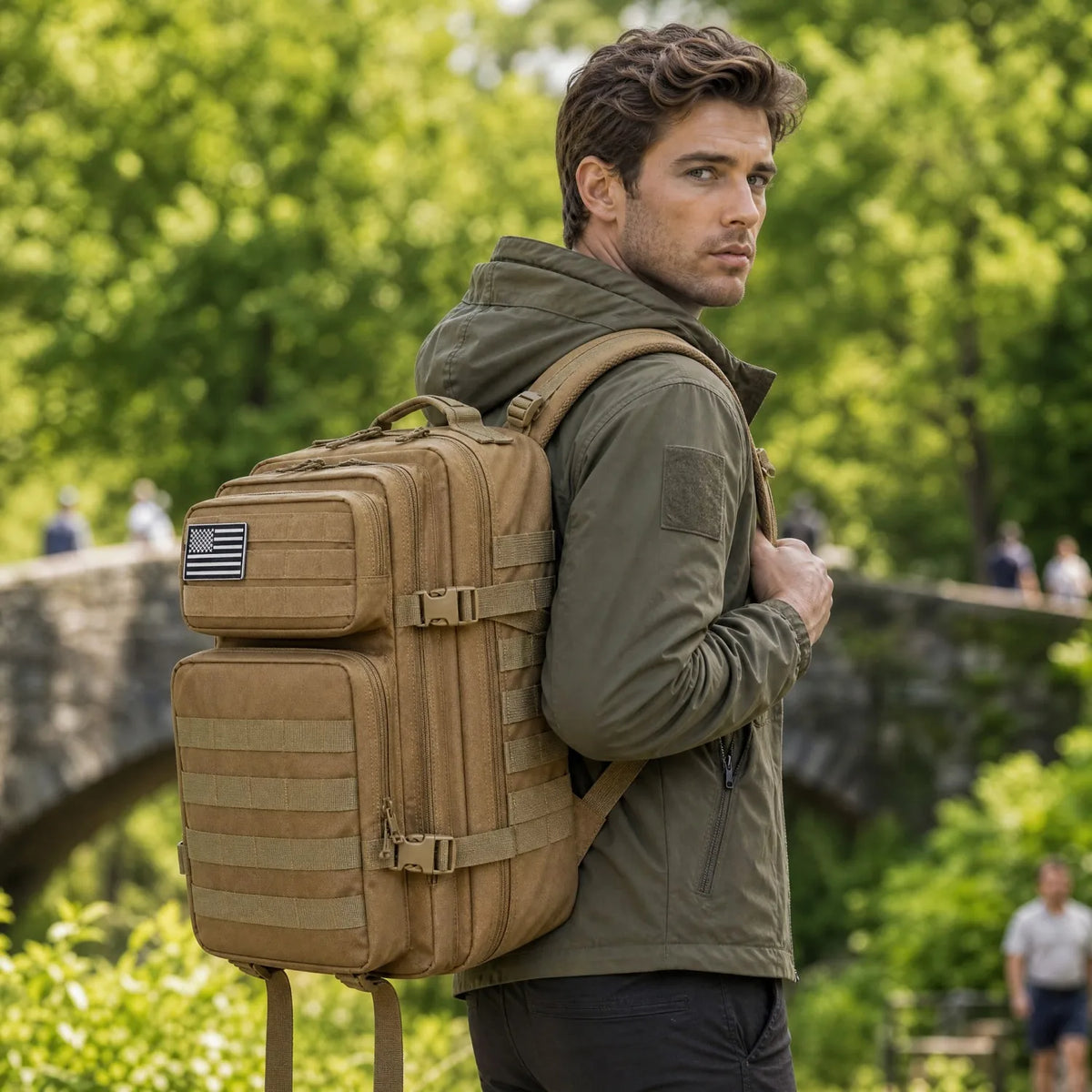 ReFire Gear Tactical Molle Fishing Tackle Backpack With Multi Pockets