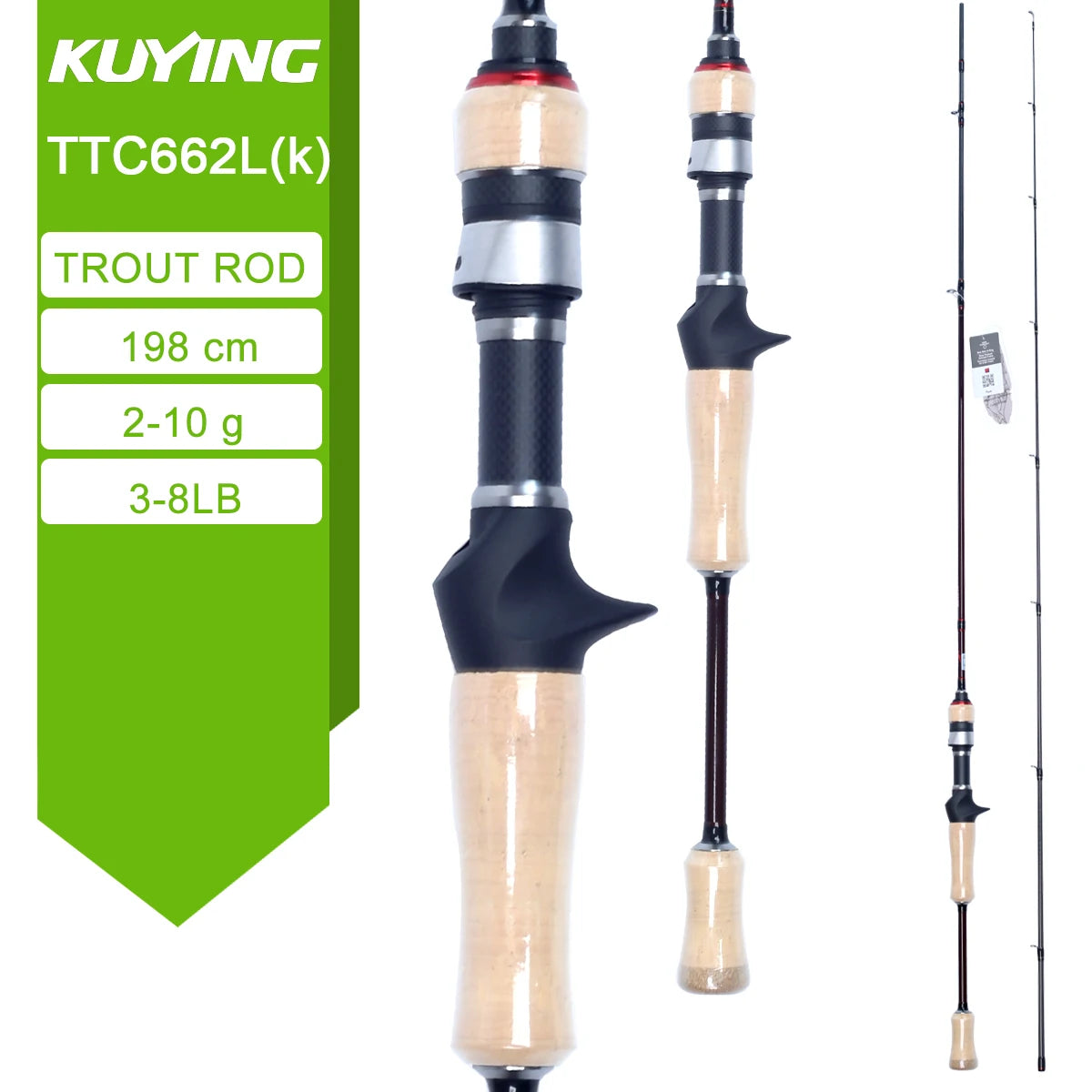 Kuying Teton Carbon Spinning Casting Lure Fishing Rod
