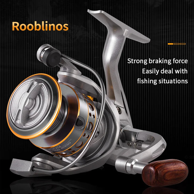 Rooblinos Lightweight Ambidextrous Spinning Fishing Reel For Trout Bass