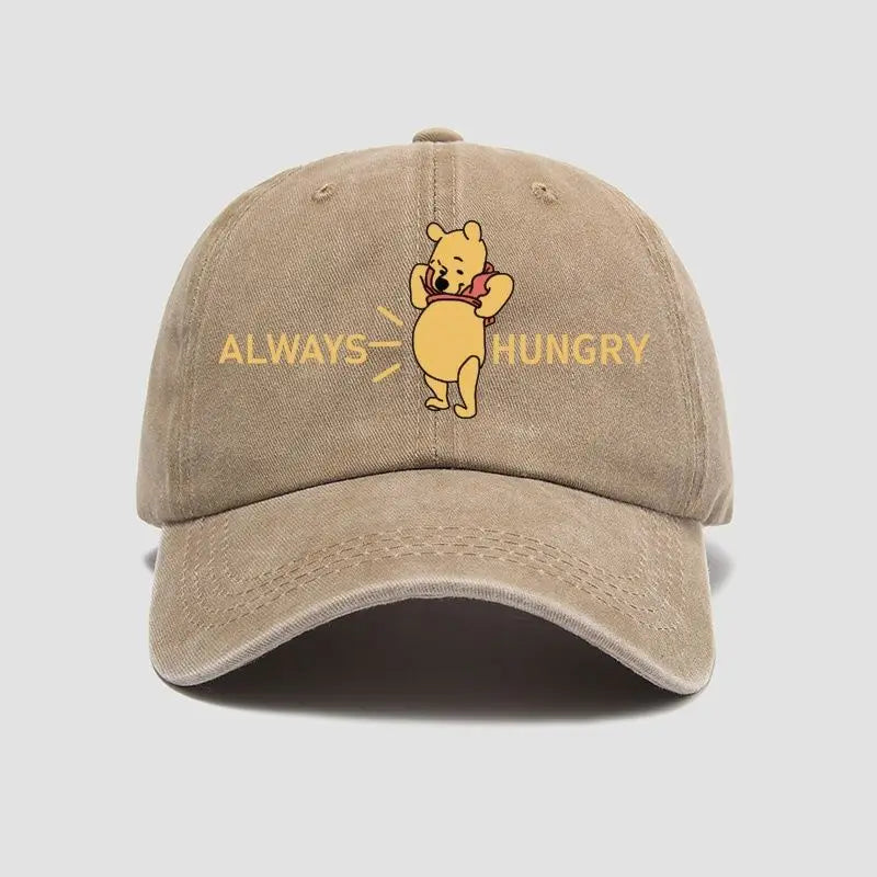 Winnie the Pooh Cartoon Animation Creative Hat Cute Simple Casual Sun Hat Outdoor Sun Protection Men's and Women's Peaked Hat