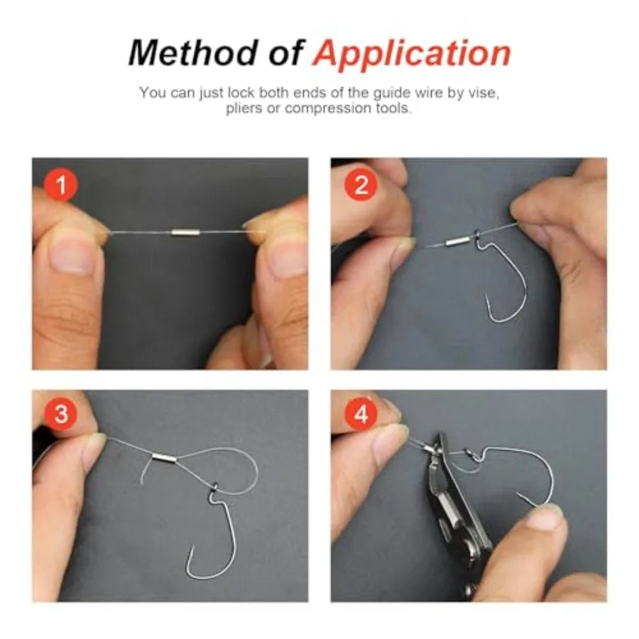 Stainless Steel Single Tubular Cable Crimp End Sleeves Kit