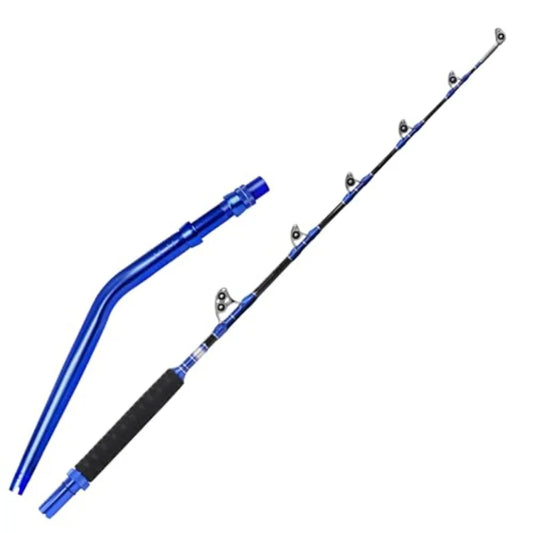 Two Piece Saltwater Offshore Heavy Trolling Rod With Conventional Roller
