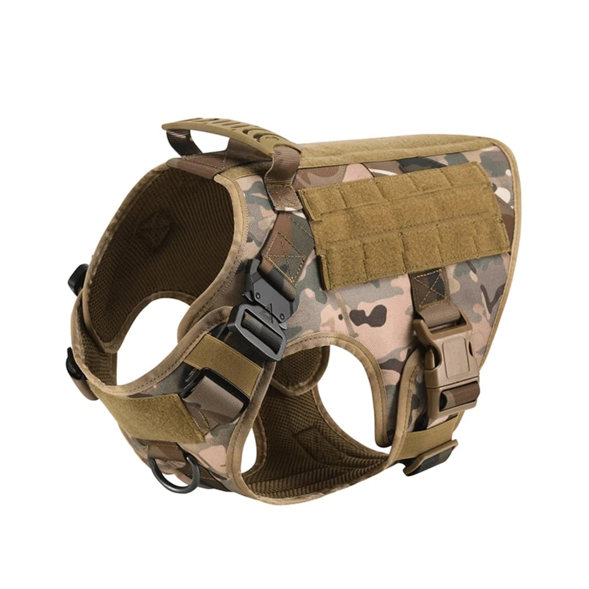Petavel Tactical Dog Harness Molle Pouches For Active German Shepherds