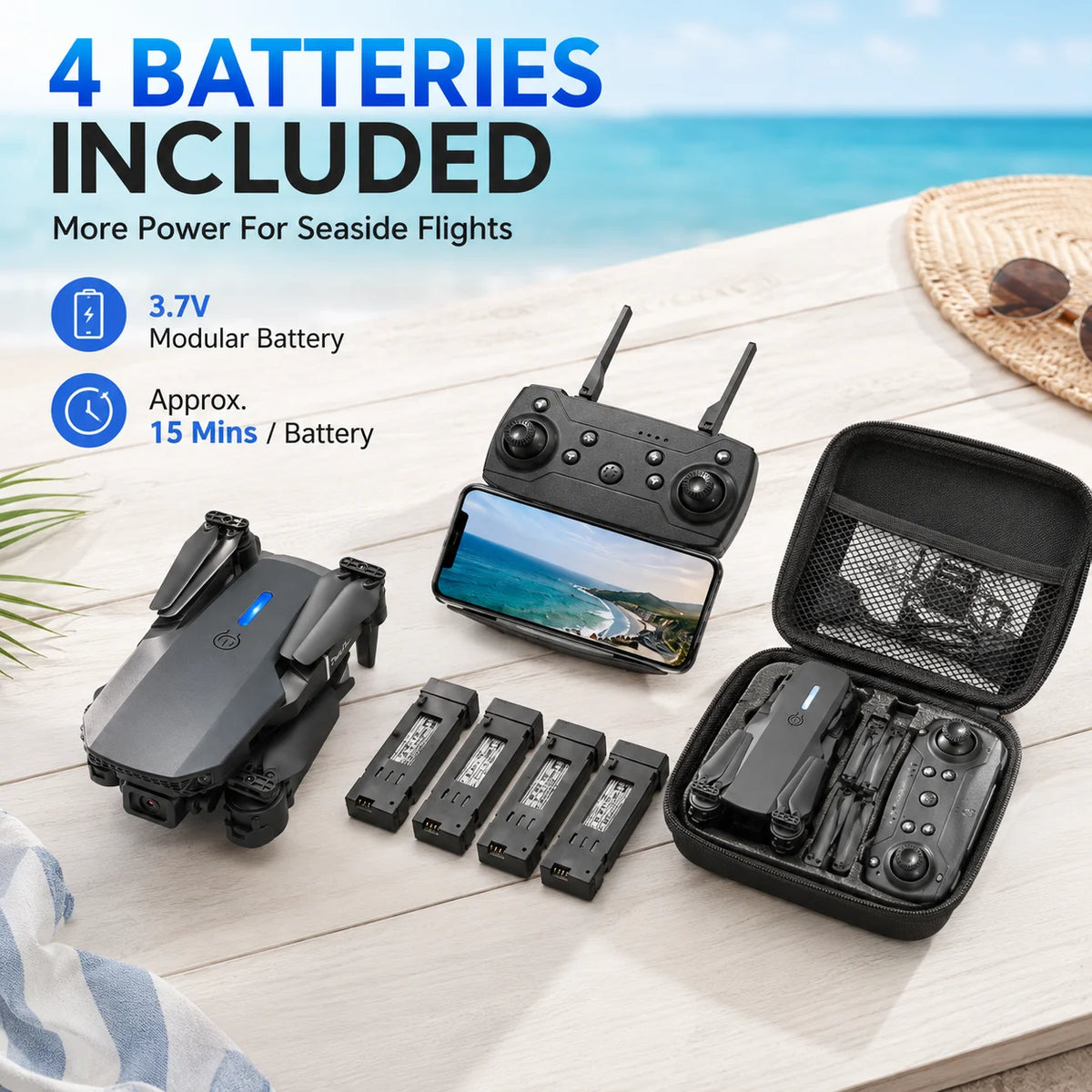 ZNLYRION E88 Pro 4K Dual Camera Foldable FPV Quadcopter Drone