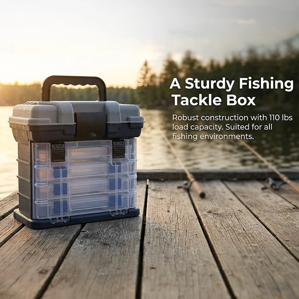 Zoe Multifunctional Fishing Tackle Box Kit With Pliers