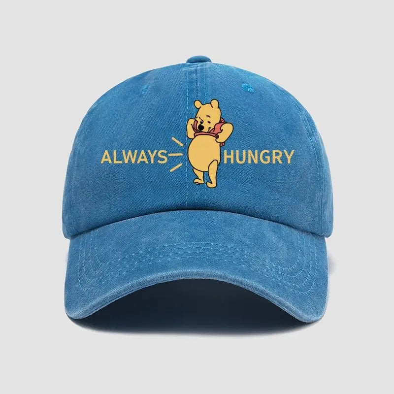 Winnie the Pooh Cartoon Animation Creative Hat Cute Simple Casual Sun Hat Outdoor Sun Protection Men's and Women's Peaked Hat