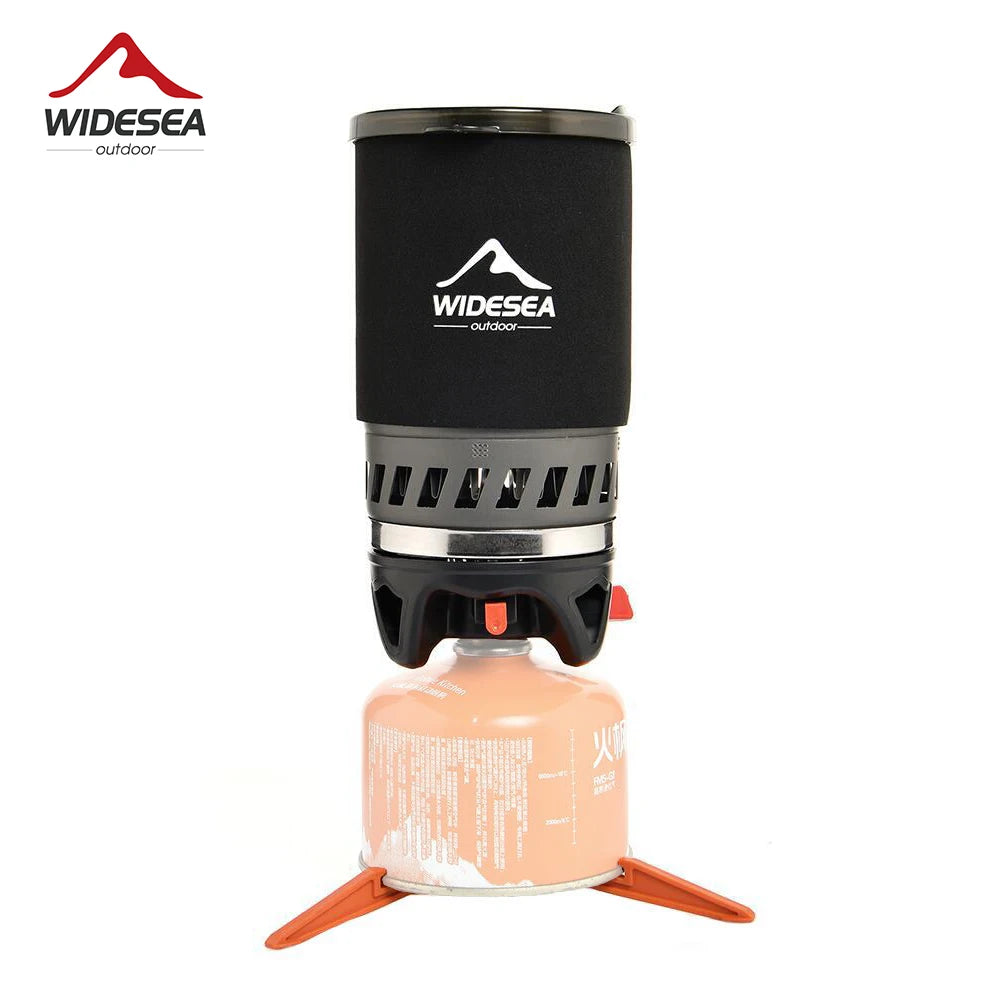Widesea Camping Cookware Set With Heat Exchanger Outdoor Stove
