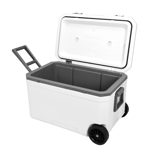 Portable Wheeled Insulated Cooler Box For Outdoor Camping