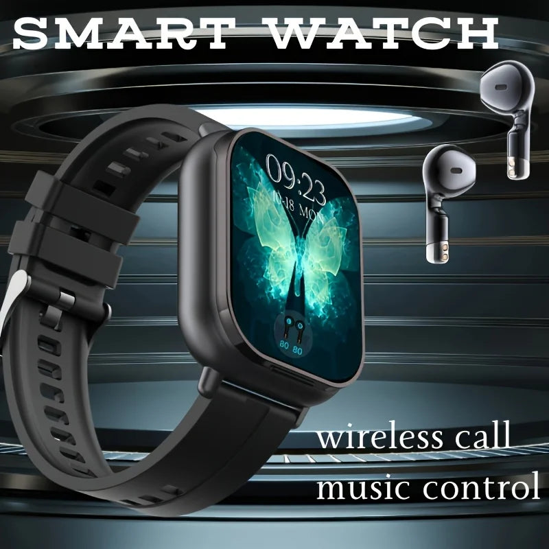 Erun Smart Watch With Bluetooth Earphone And Fitness Tracking