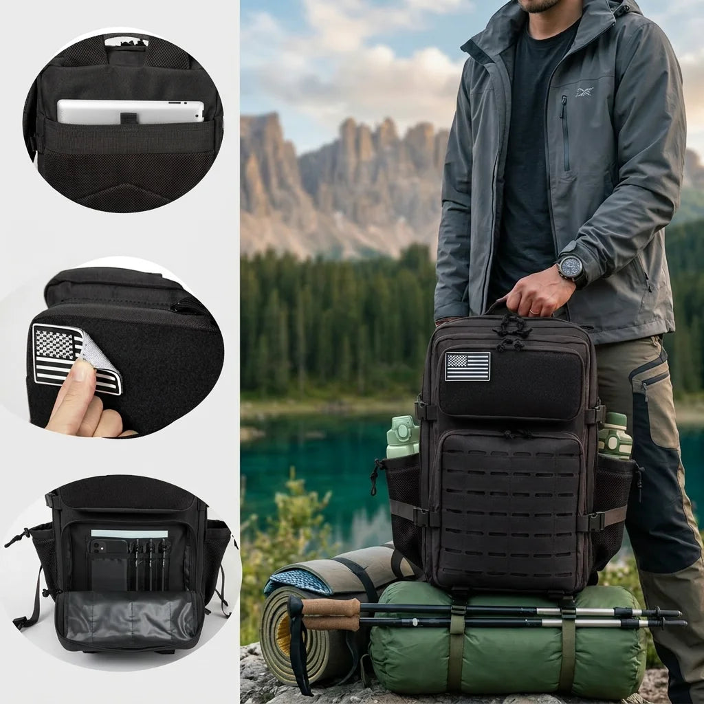 ReFire Gear Tactical Molle Backpack For Camping And Hiking Adventures