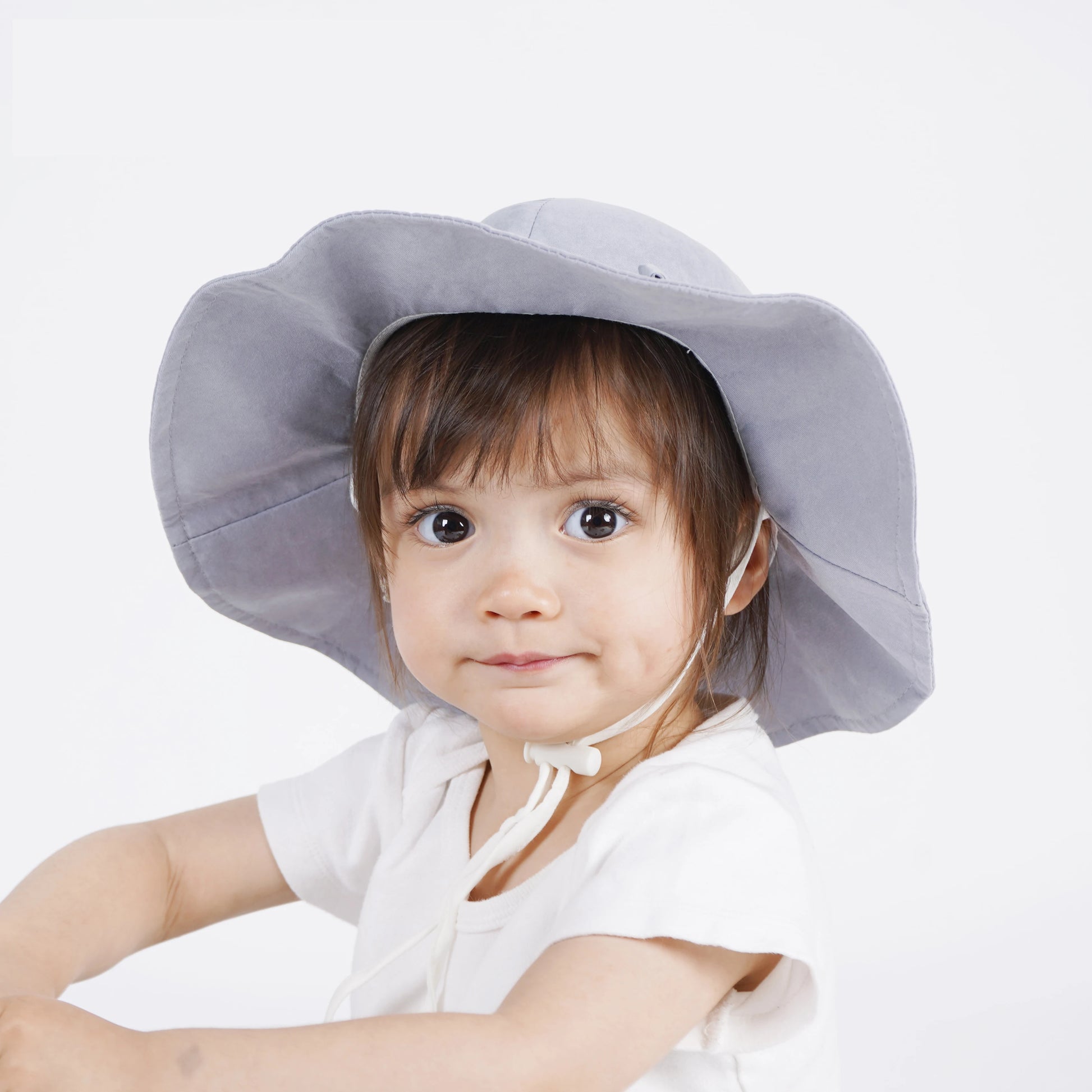 Bowknot Beach Sun Protection Hats Adjustable Bucket Hats for Toddler Kids Baby and Girls
