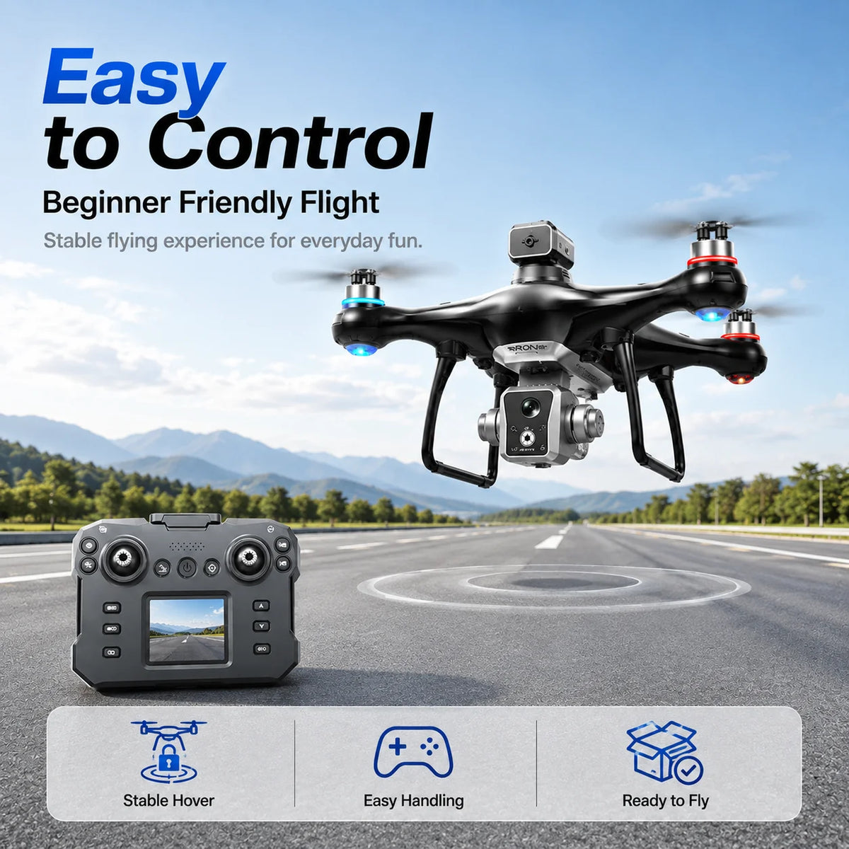 Ky102 Brushless Drone With 360 Obstacle Avoidance And Dual Camera