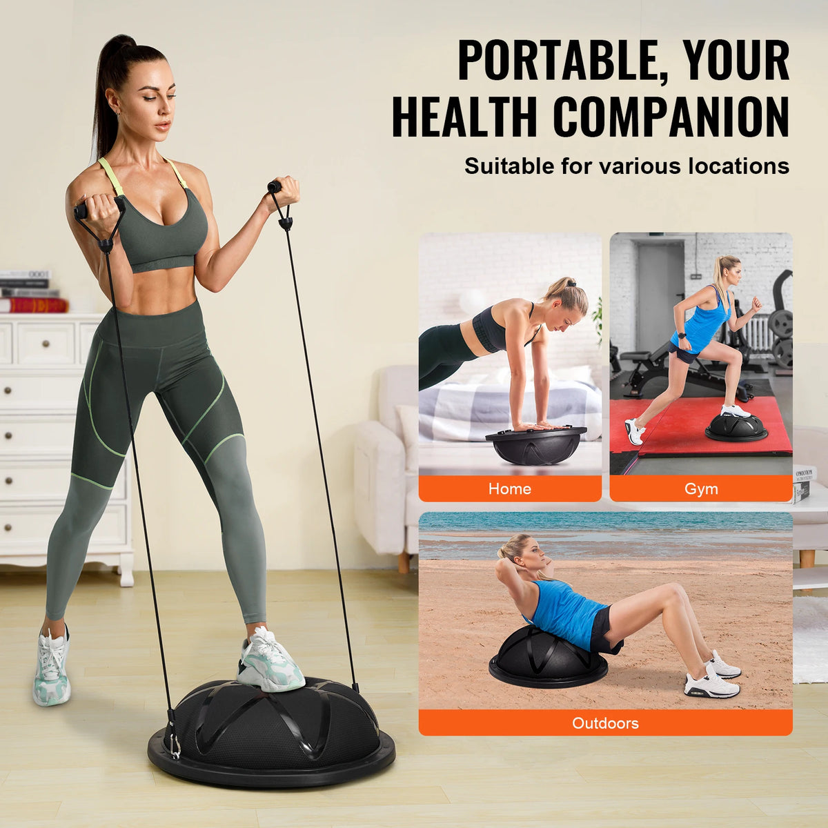 Professional Half Balance Exercise Trainer For Home Fitness