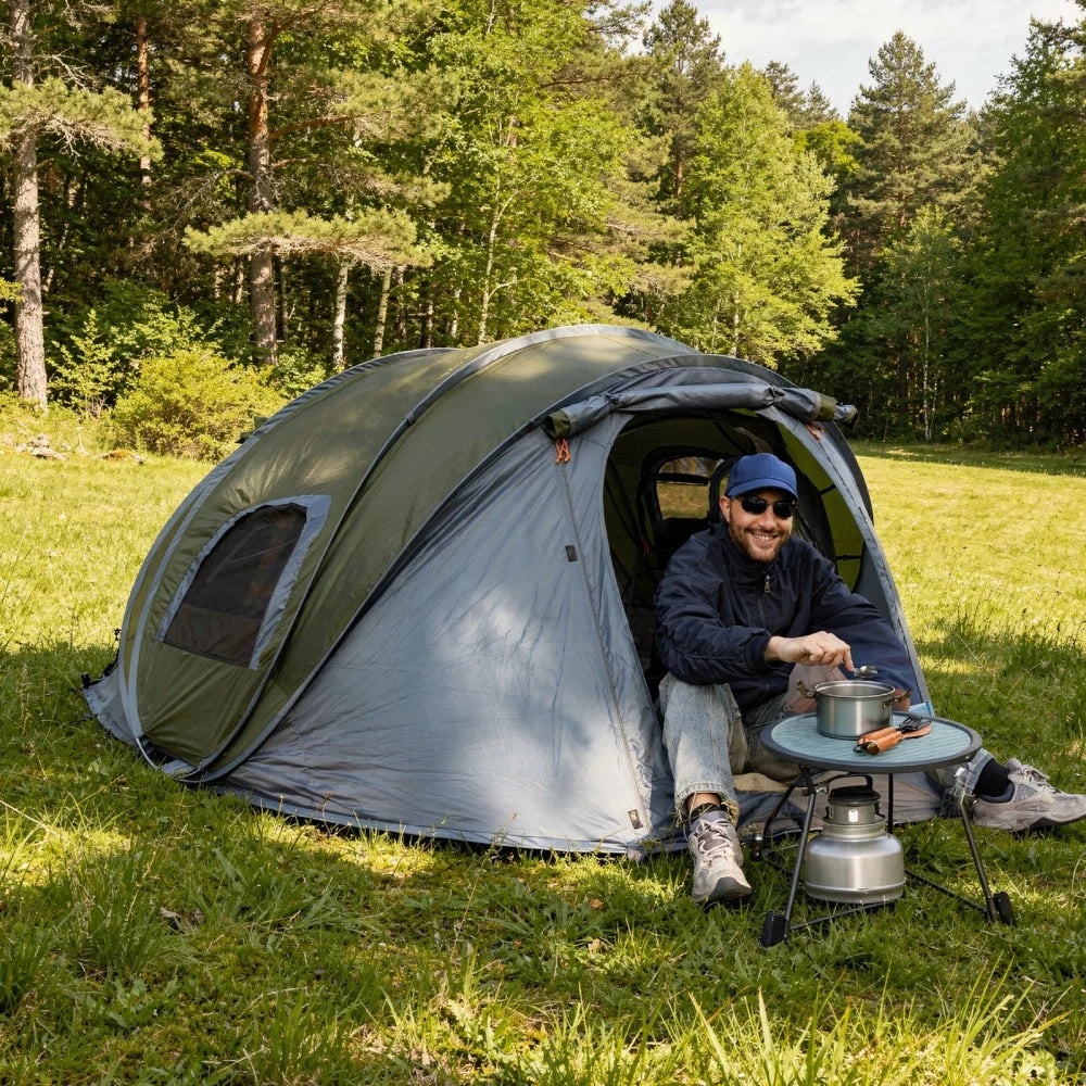 Night Cat 2 Person Quick Pop Up Waterproof Camping Tent
