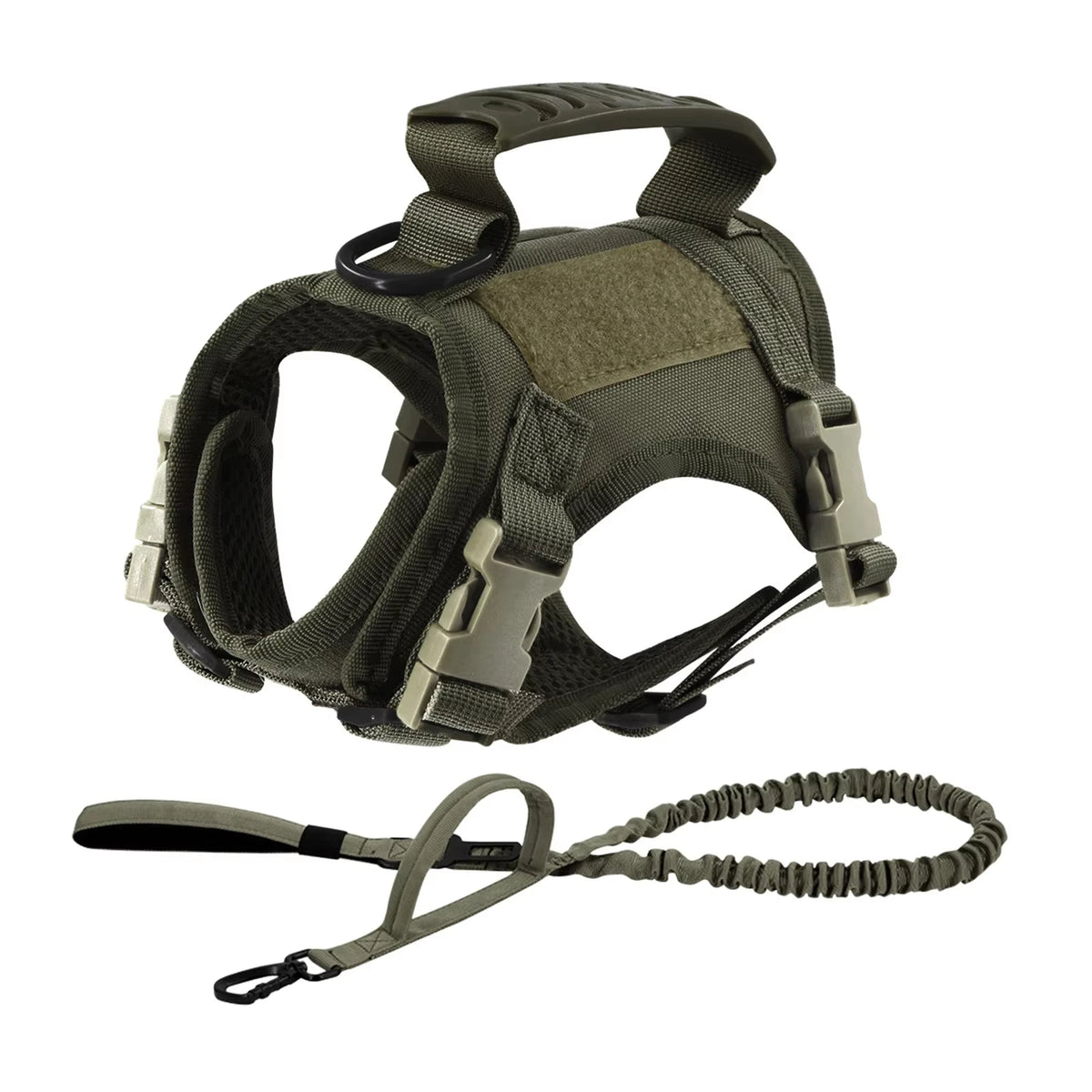 Petavel Tactical Puppy Harness Leash Set Adjustable Nylon Vest
