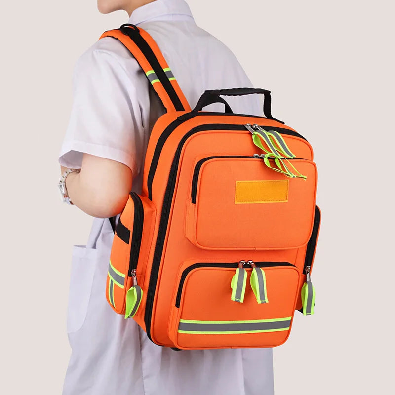 Outdoor Medical First Aid Backpack For Camping Survival And Rescue