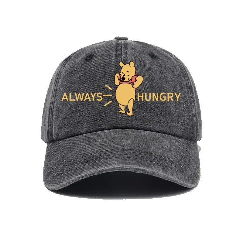 Winnie the Pooh Cartoon Animation Creative Hat Cute Simple Casual Sun Hat Outdoor Sun Protection Men's and Women's Peaked Hat