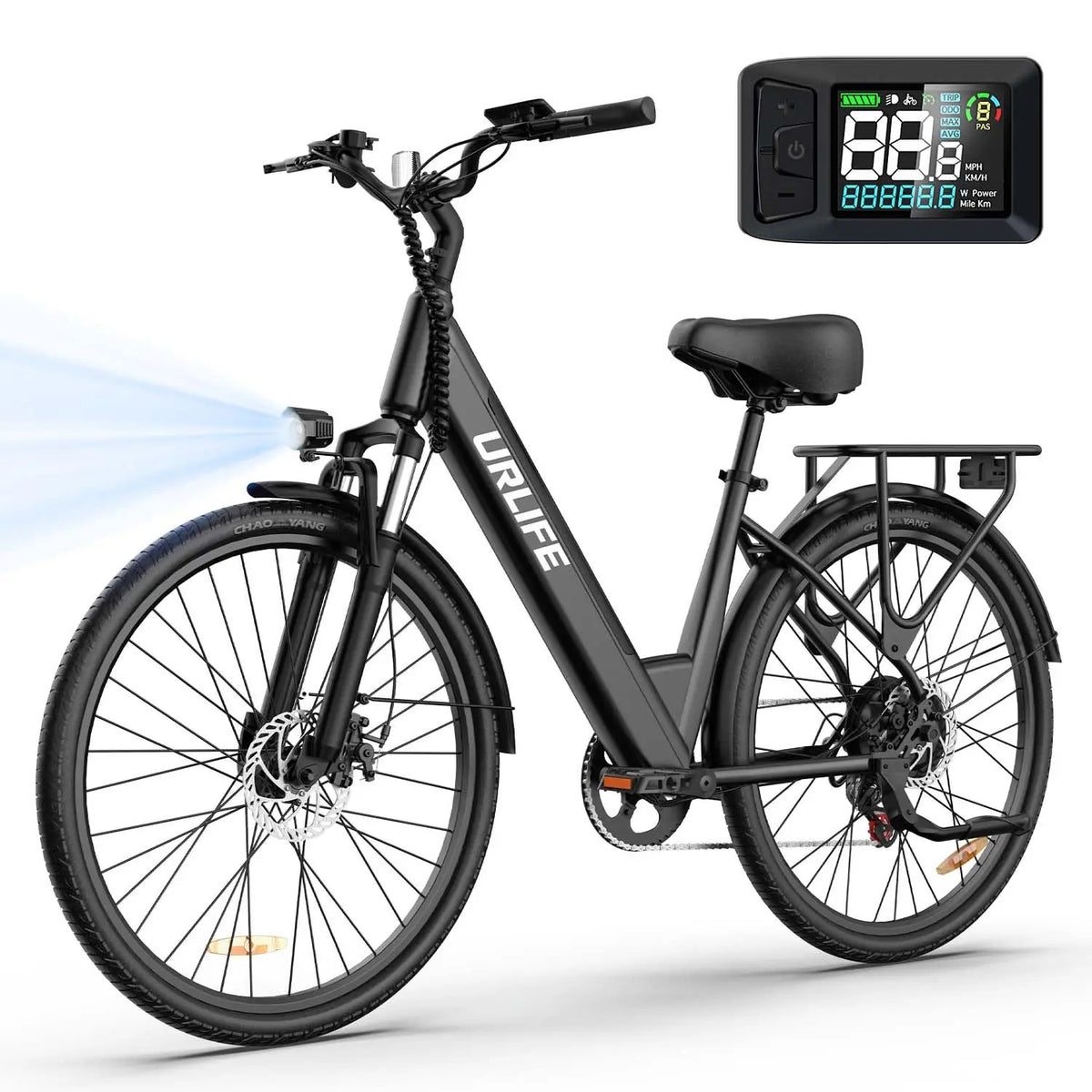 Urlife E26 City Electric Bicycle With 48V Removable Battery