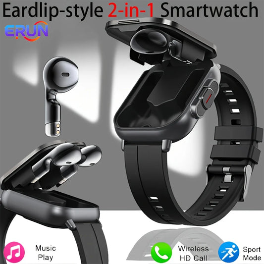 Erun Smart Watch With Bluetooth Earphone And Fitness Tracking