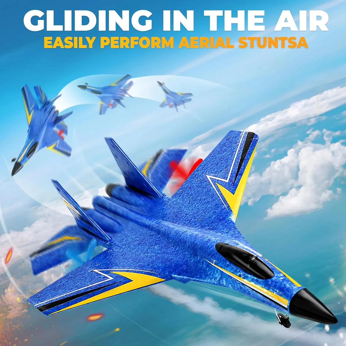 RC Fixed Wing Fighter Jet Remote Control Plane With Gyro