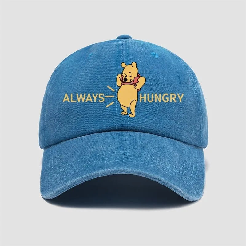 Winnie the Pooh Cartoon Animation Creative Hat Cute Simple Casual Sun Hat Outdoor Sun Protection Men's and Women's Peaked Hat