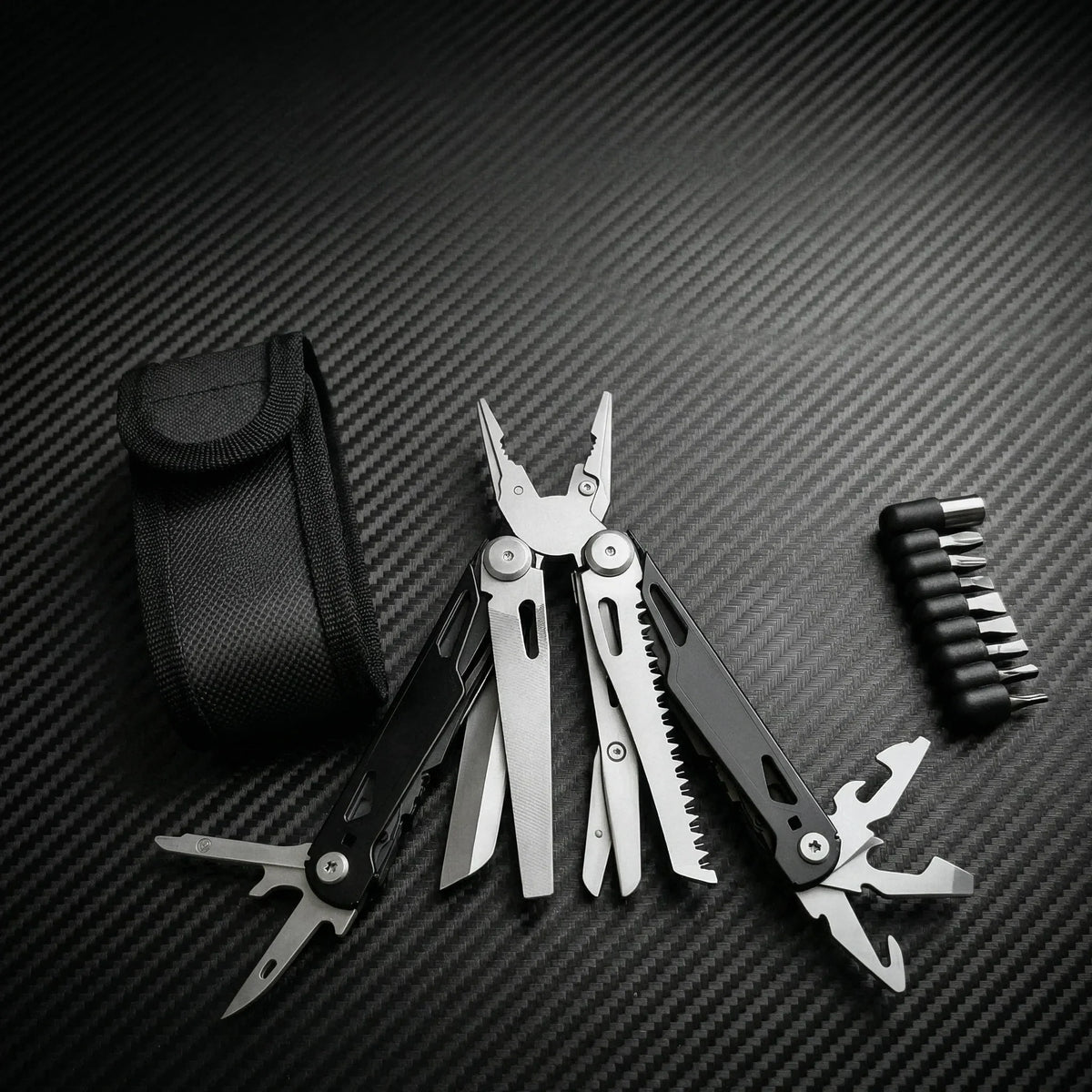 Stainless Steel Multitool Pliers With Screwdriver And Saw For Camping