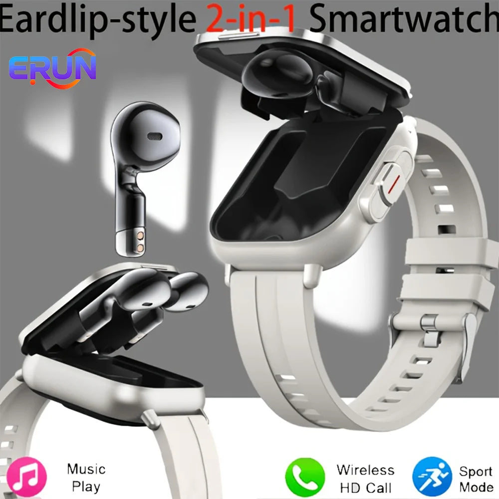 Erun Smart Watch With Bluetooth Earphone And Fitness Tracking