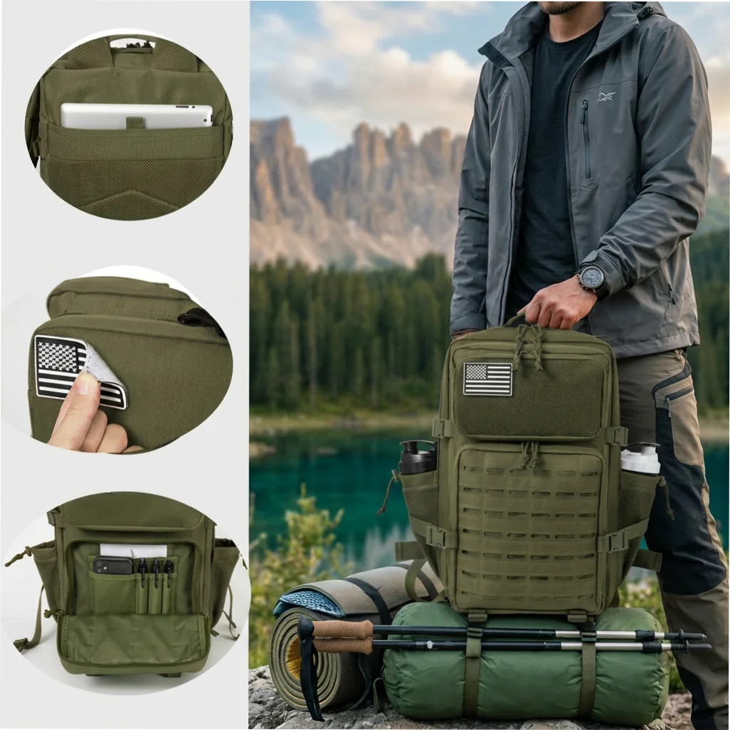 ReFire Gear Tactical Molle Backpack For Camping And Hiking Adventures