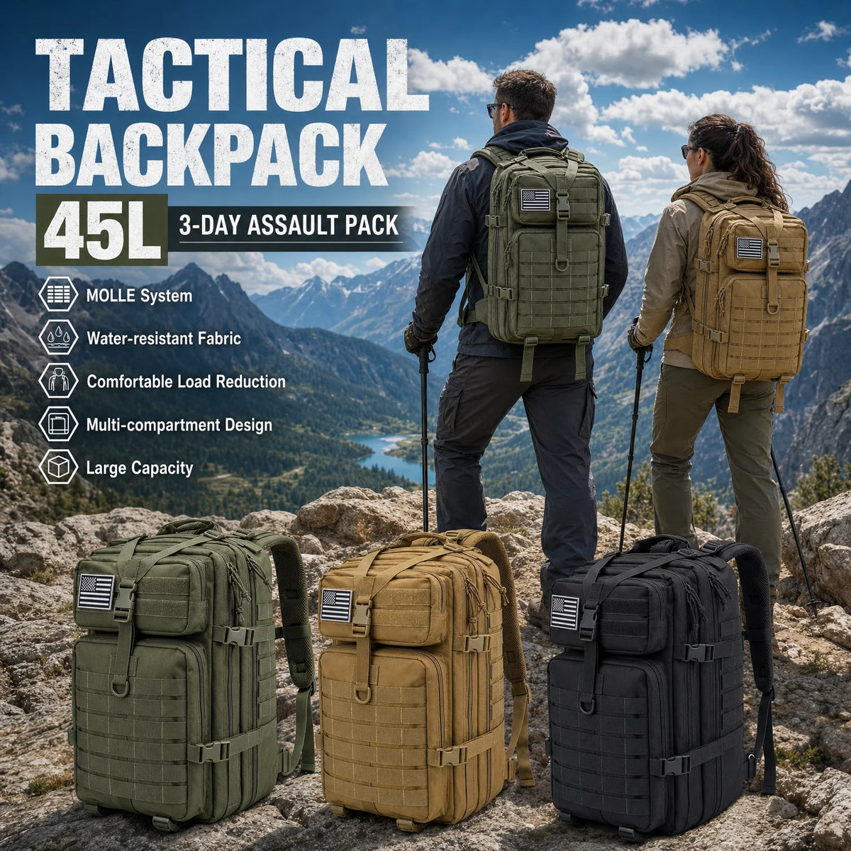 ReFire Gear Tactical Hiking Backpack For Outdoor Exploration