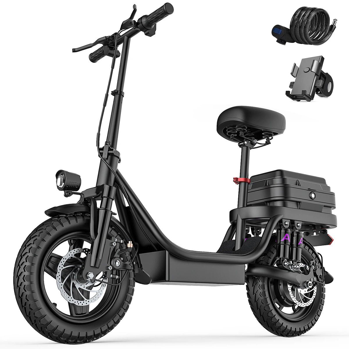 UPlee GQ8 Folding Electric Bike Featuring 500W Motor And Trunk
