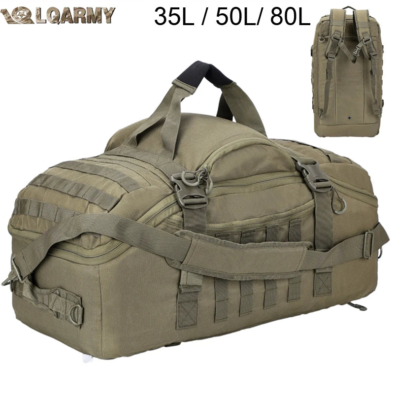 LQARMY Tactical Backpack For Outdoor Hiking And Camping Travel