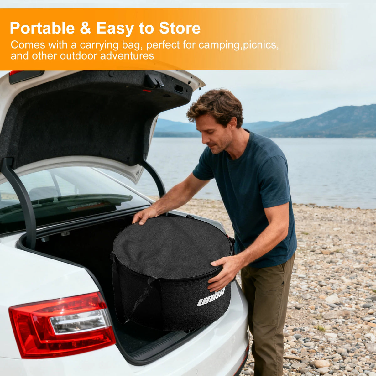 Portable Stainless Steel Smokeless Wood Fire Pit With Carry Bag