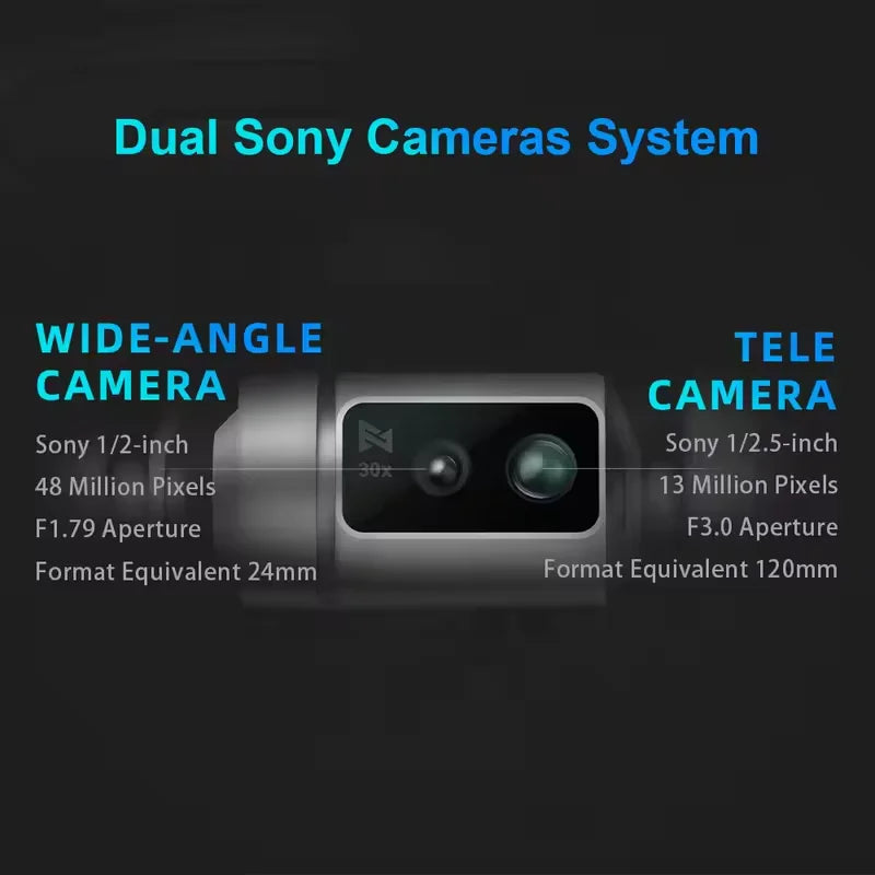 FIMI X8 Tele Max 4K Drone 30x Hybrid Zoom Professional