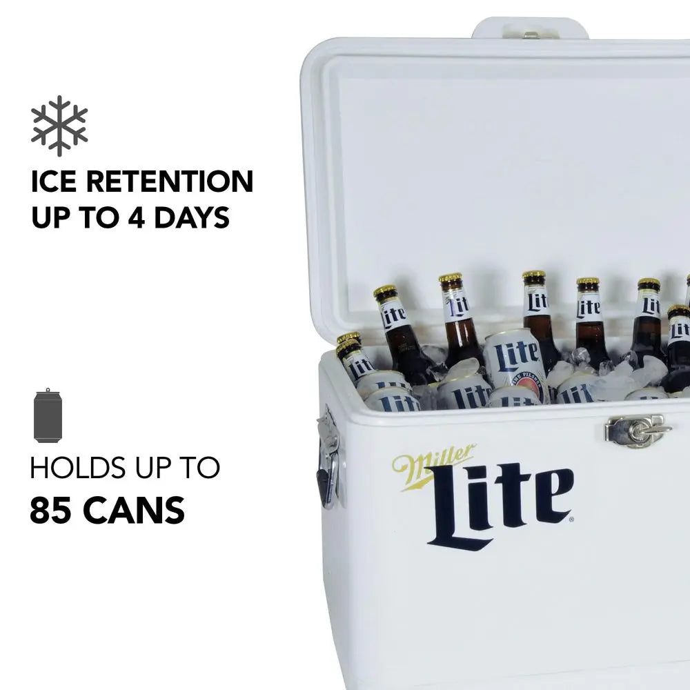 Miller Lite Insulated Ice Chest Cooler With Bottle Opener