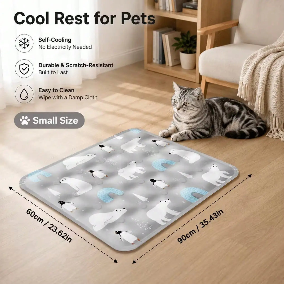 Premium Water Filled Pet Cooling Mat For Dogs And Cats