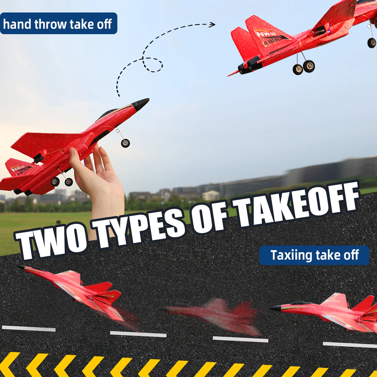 RC Fixed Wing Fighter Jet Remote Control Plane With Gyro