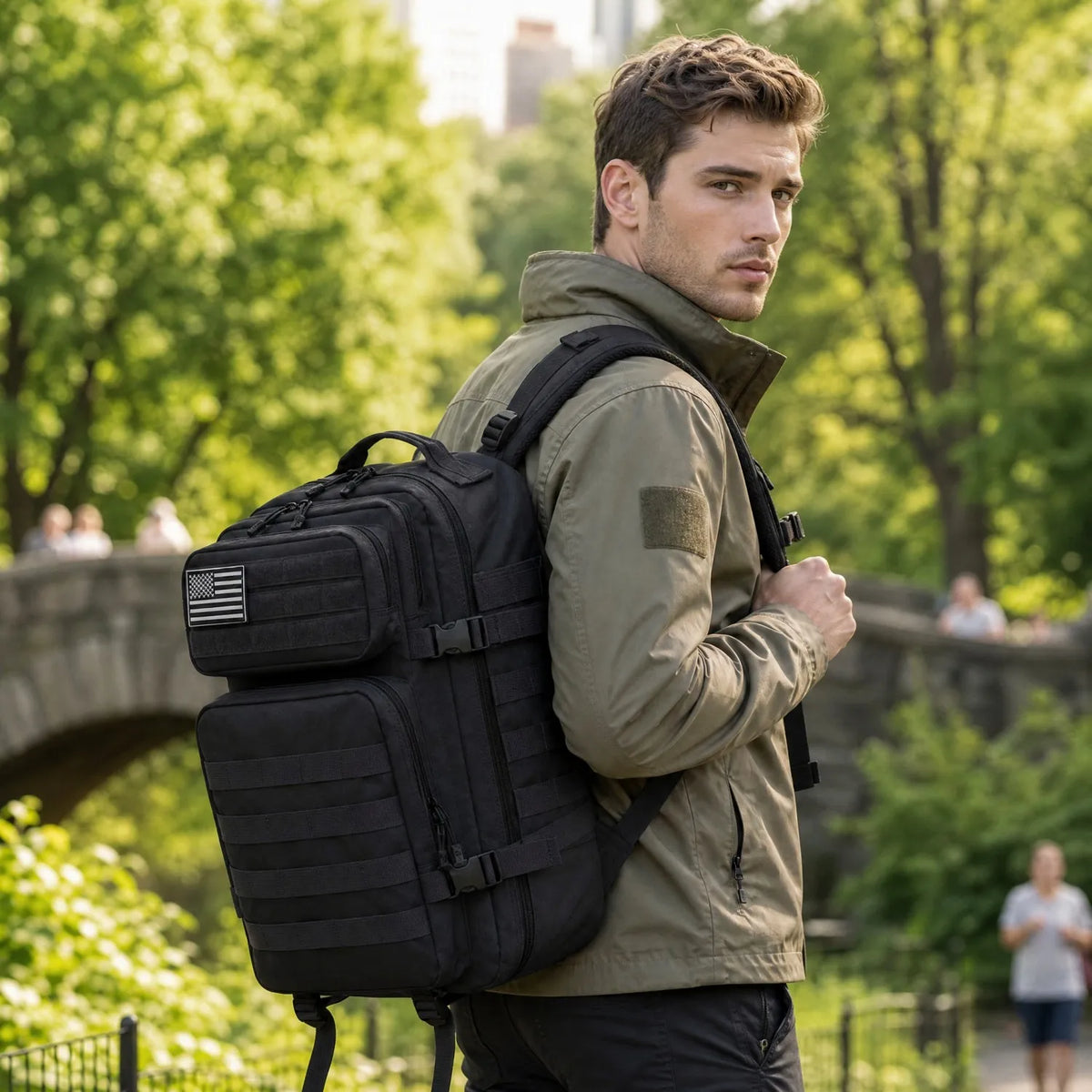 ReFire Gear Tactical Molle Fishing Tackle Backpack With Multi Pockets