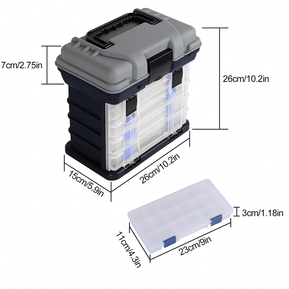 Zoe Multifunctional Fishing Tackle Box Kit With Pliers