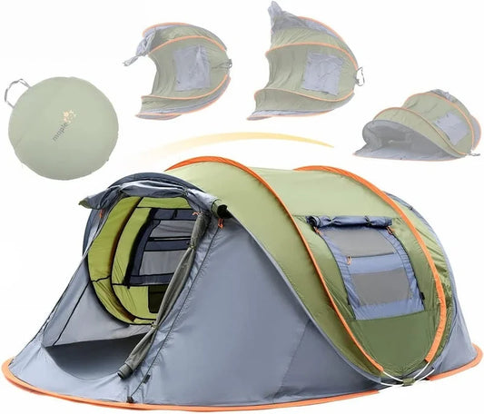 Maple99 4 Person Easy Pop Up Waterproof Camping Tent