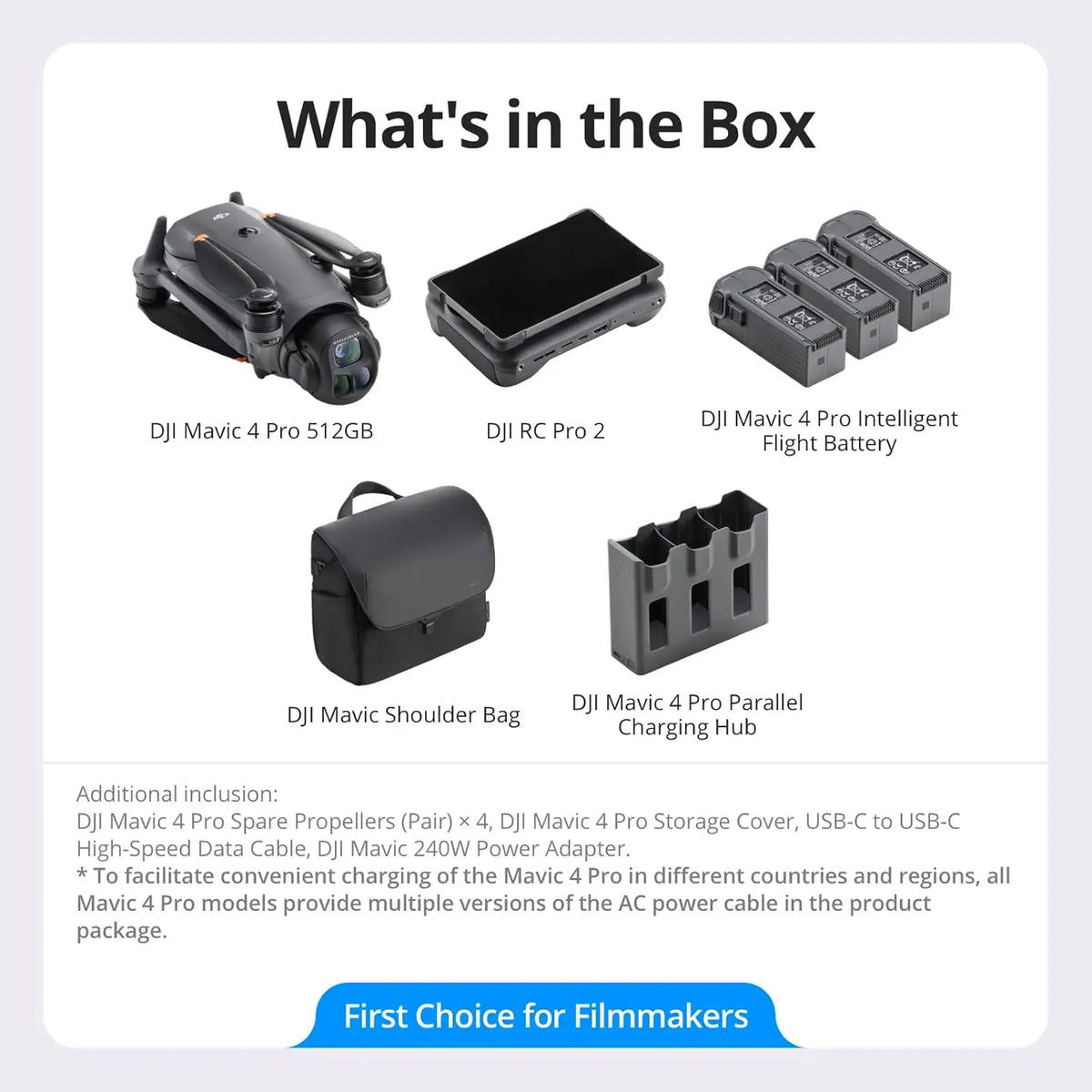 DJI Mavic 4 Pro Professional Drone With Hasselblad Camera System